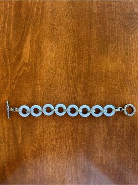 STEPHEN DWECK Sterling Silver and Natural Stone Toggle Bracelet